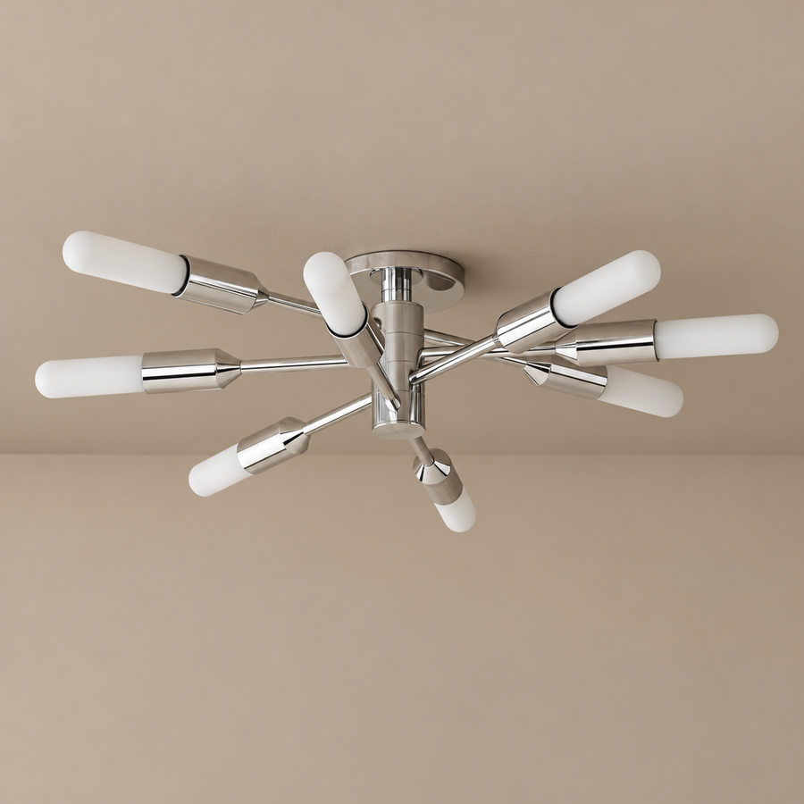 Arnaud Silver Sputnik Flush Mount