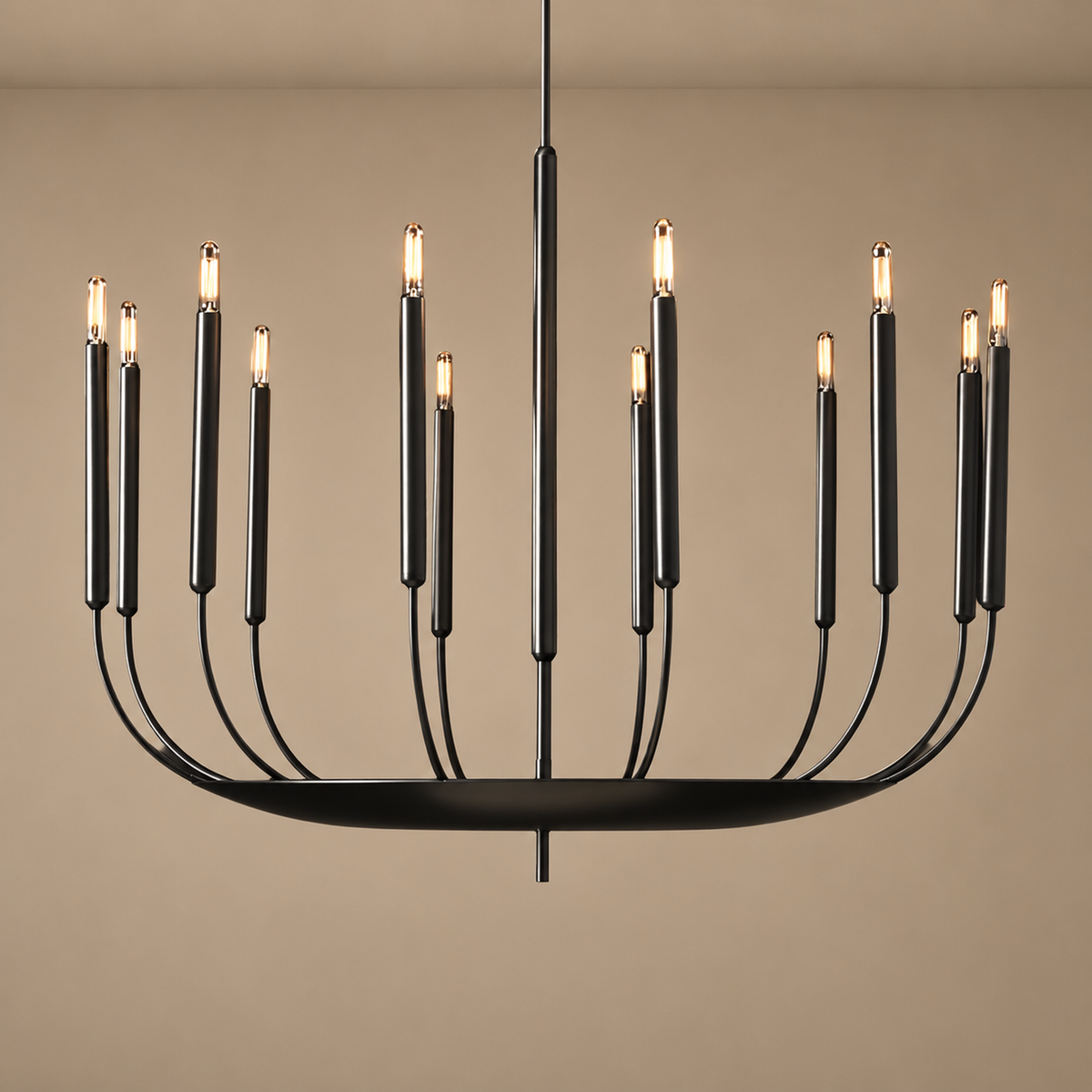 CHANDELIER BOUGIE CUIVRE NOIR | CLYV096B