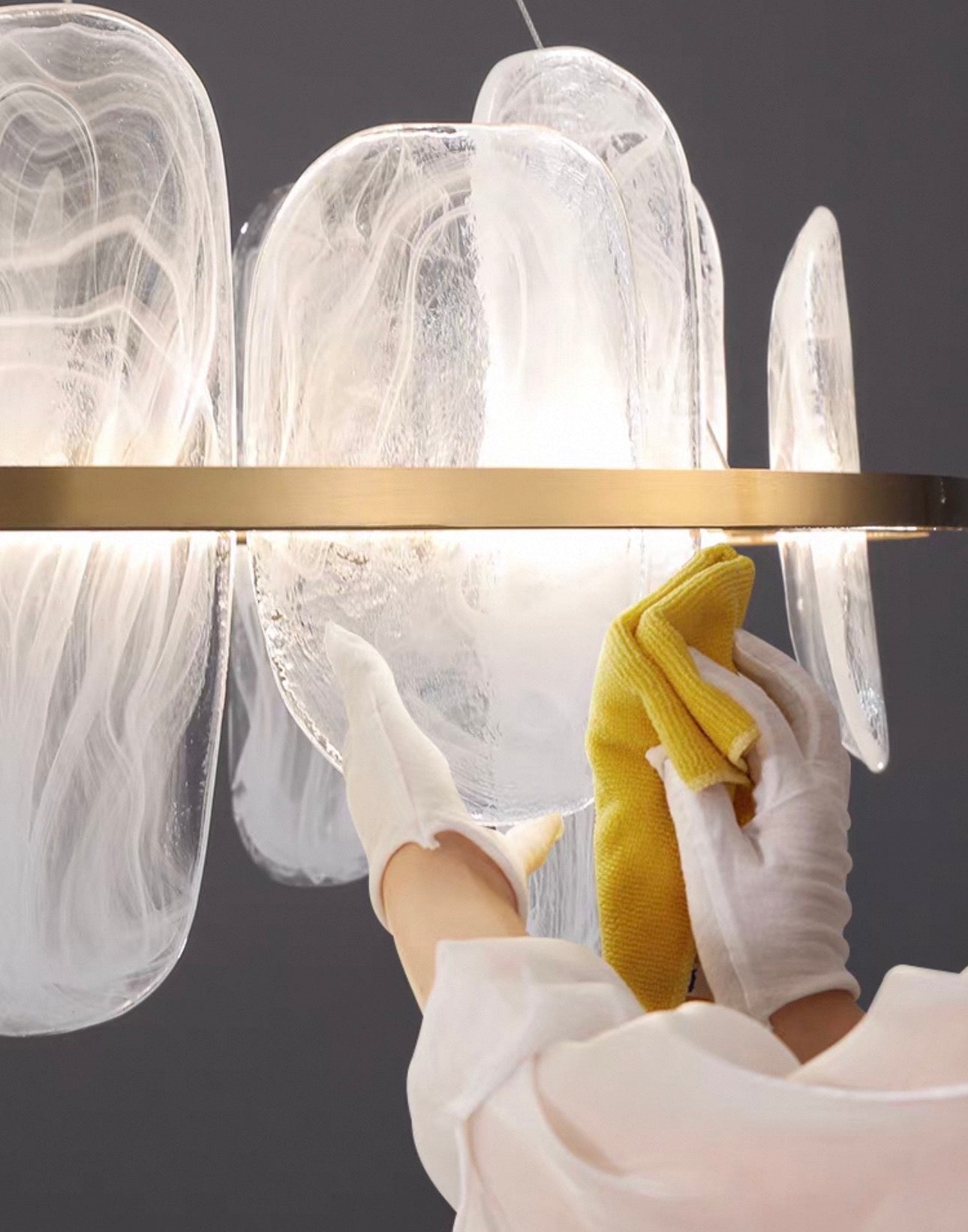 LAMPADARIO LINEARE IN VETRO | CLPJS025L