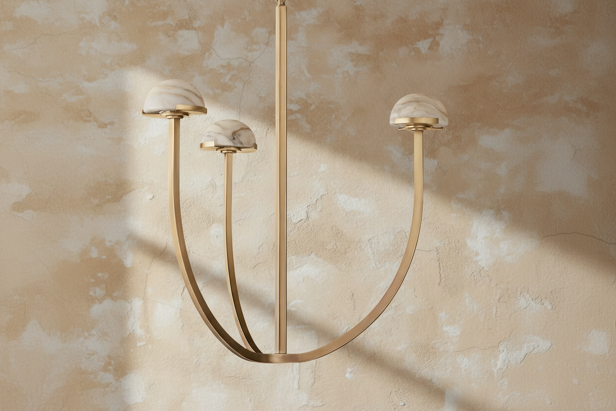 Alabaster Copper Chandelier – Modern Multi-arm Led Ceiling Light Casalolalights Luxury Lamps for Interior Designers