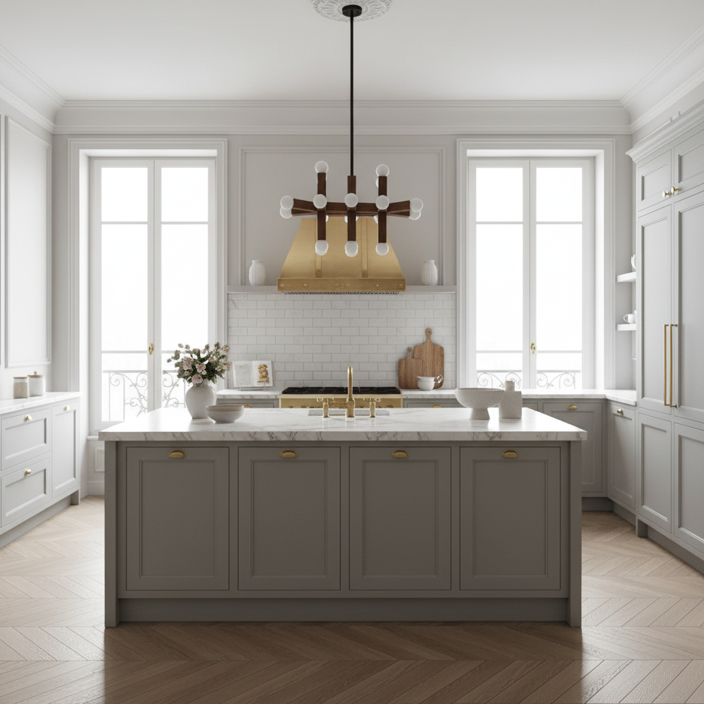 Wood & Opal Glass Grid Chandelier | 13-light Architectural Wood-beam Japandi Dining Foyer Casalolalights Luxury Lamps