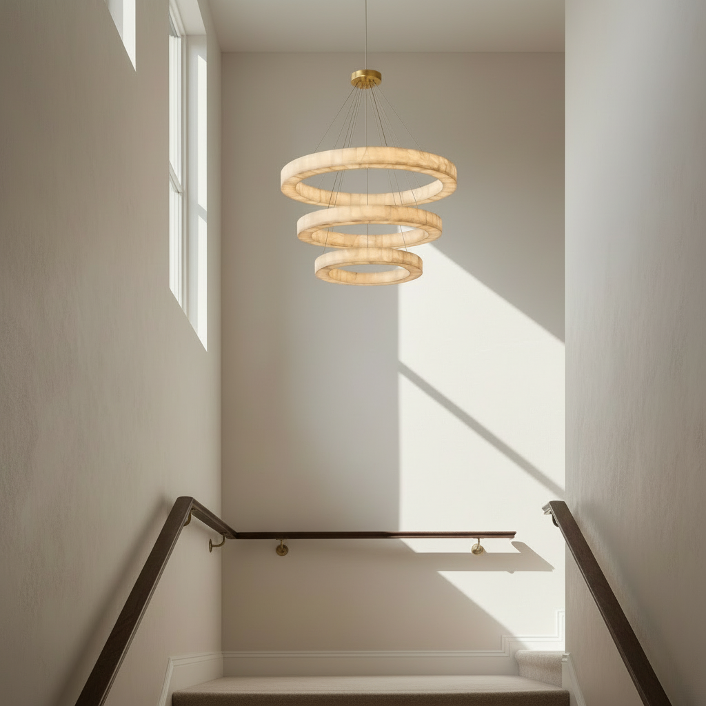 3-TIER ROUND MARBLE CHANDELIER | CLVC0212