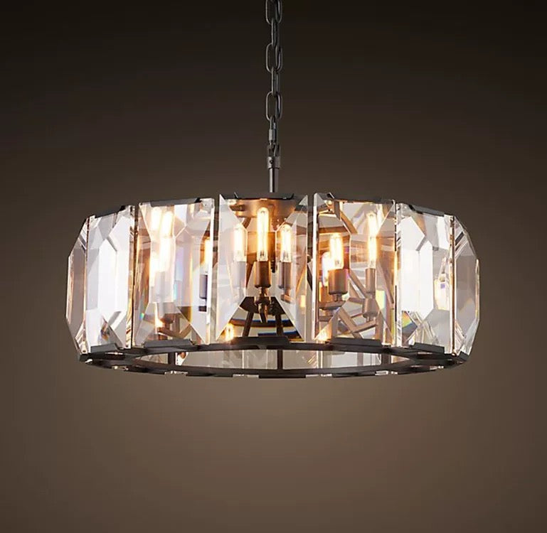 ROUND CRYSTAL HALO CHANDELIER | CLPORH009k
