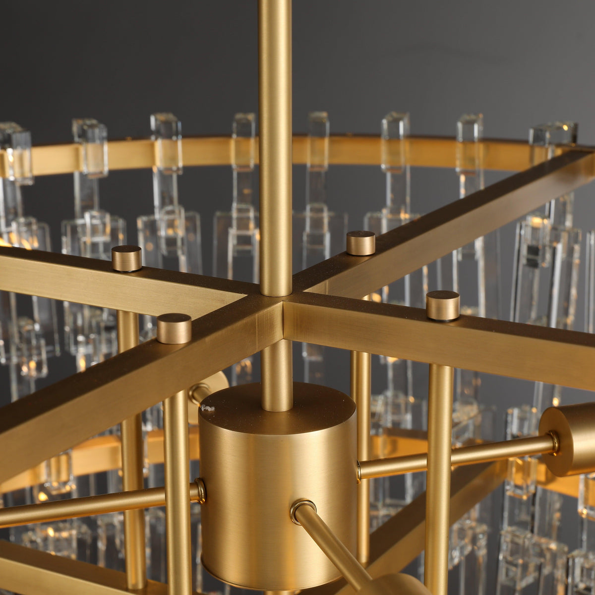 HAND-CUT CRYSTAL DRUM CHANDELIER | CLHUYL0251