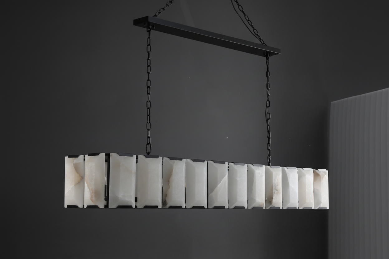 LÁMPARA DE TECHO LINEAL NEGRA DE COBRE | CLPORH022LB