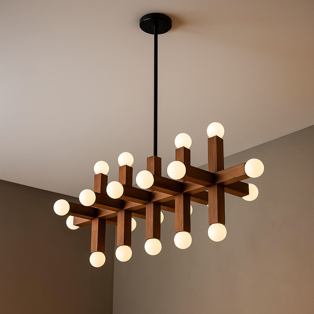 5 LINK WOOD CHANDELIER | CLVGT0280
