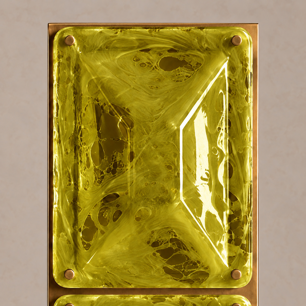 Tapered Glass Floor Lamp | Green Glass | CLTPG161G