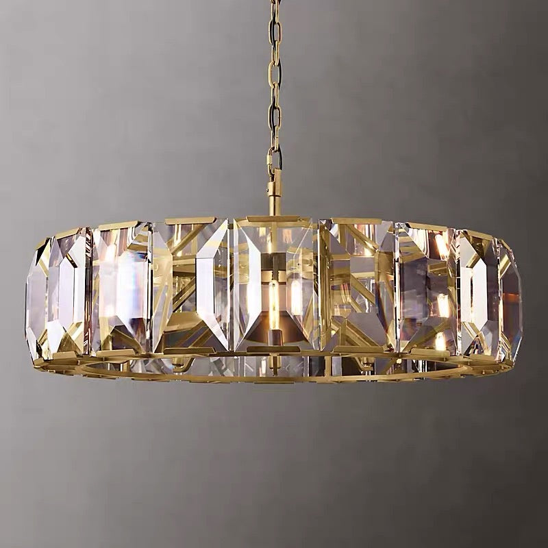 ROUND CRYSTAL HALO CHANDELIER | CLPORH009k