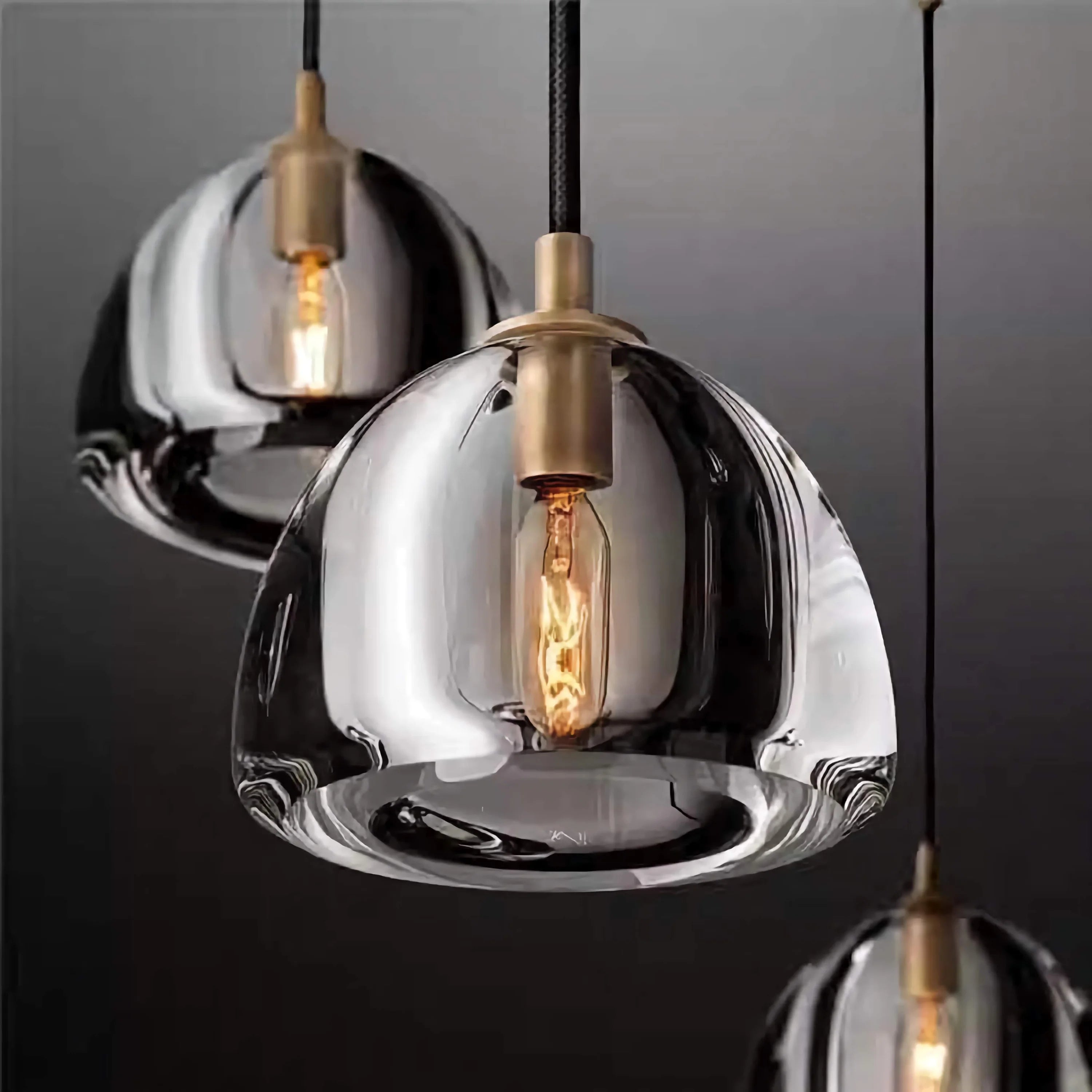 Luxury Chandeliers 9 Lights Ceiling Lamps for Dining Room Copper Finish