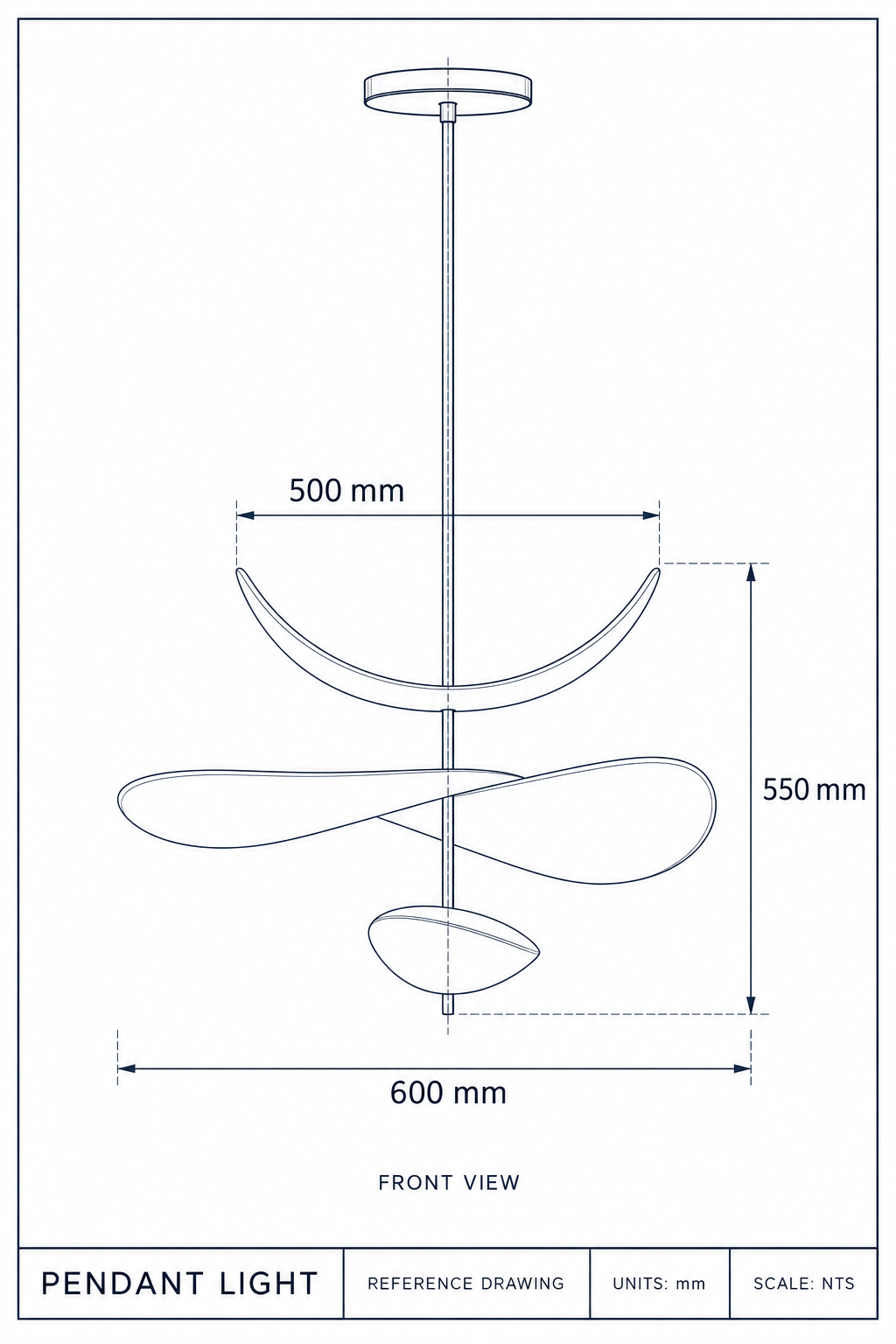 LUMINAIRE SUSPENDU SCULPTURAL ARTISANAL À 3 NIVEAUX | CLLEA24