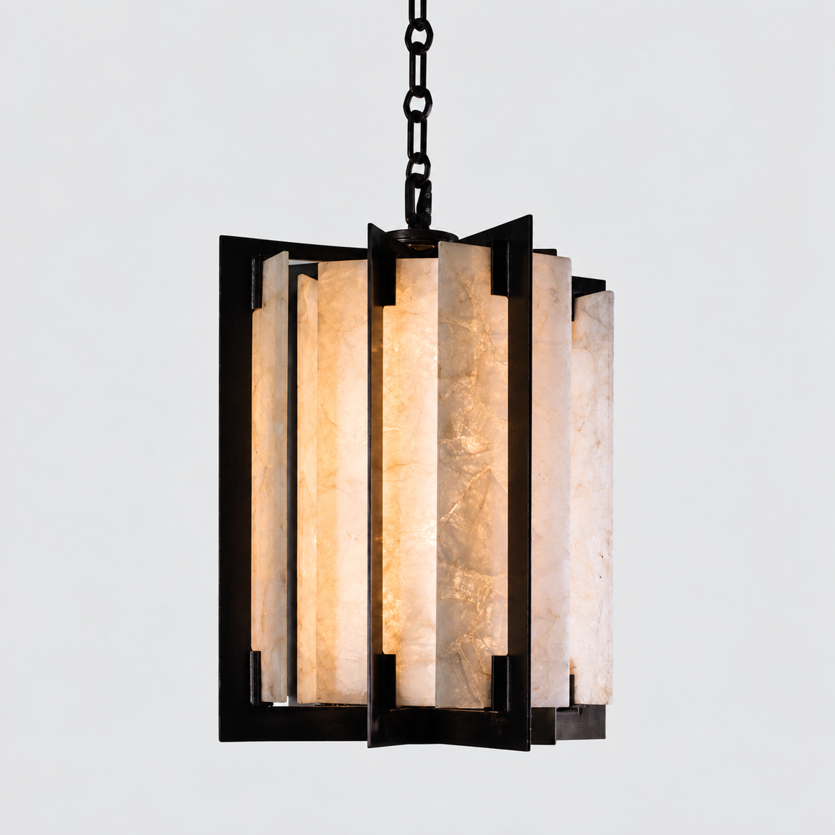 QUARZO LANTERN PENDANT | QUARTZ & BLACK | CLQR026