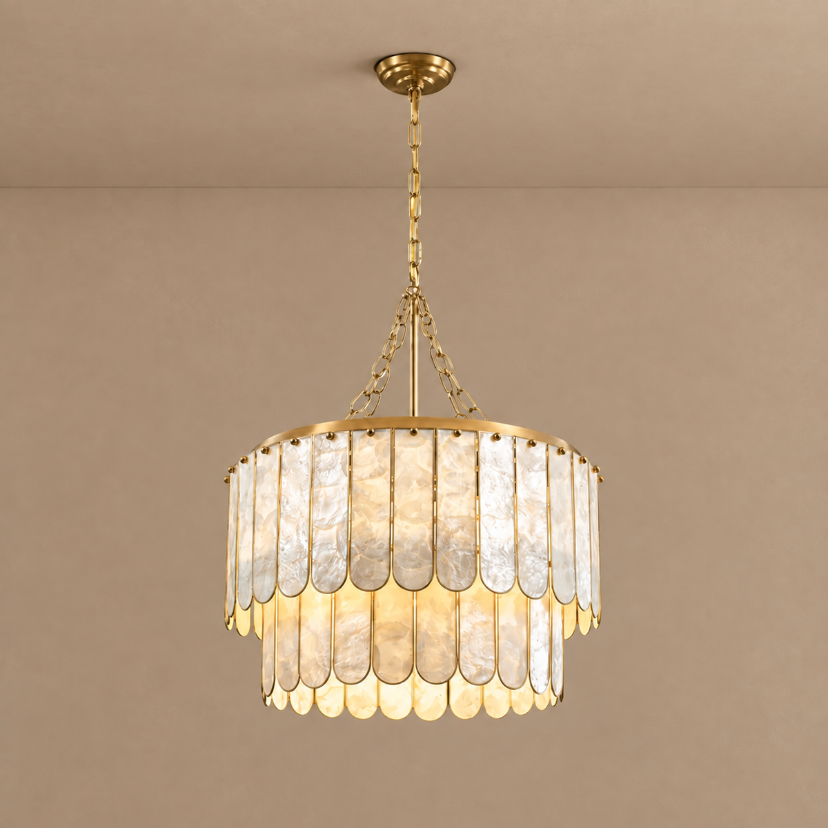 Double Round Shell Chandelier | CLFRT05K