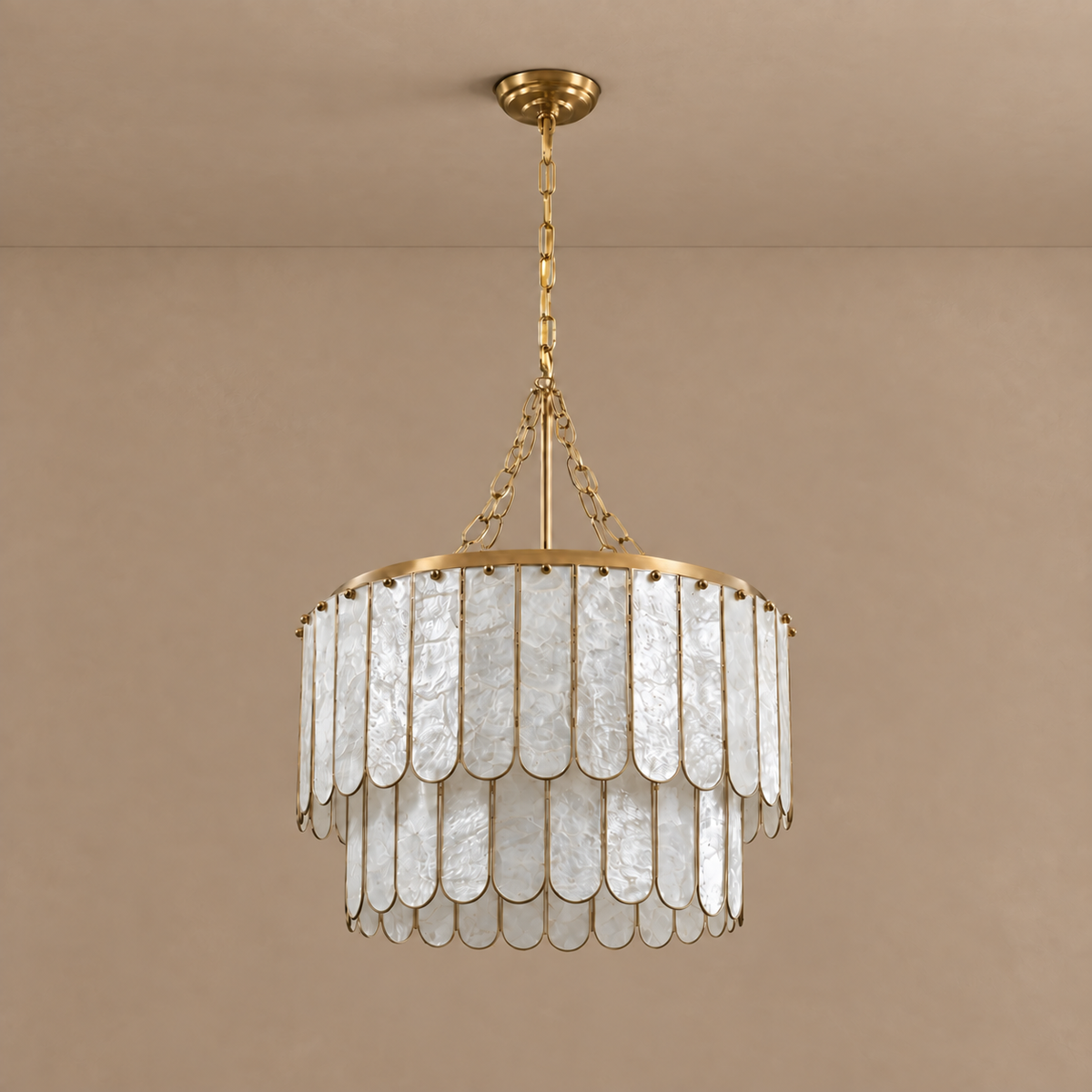 Double Round Shell Chandelier | CLFRT05K