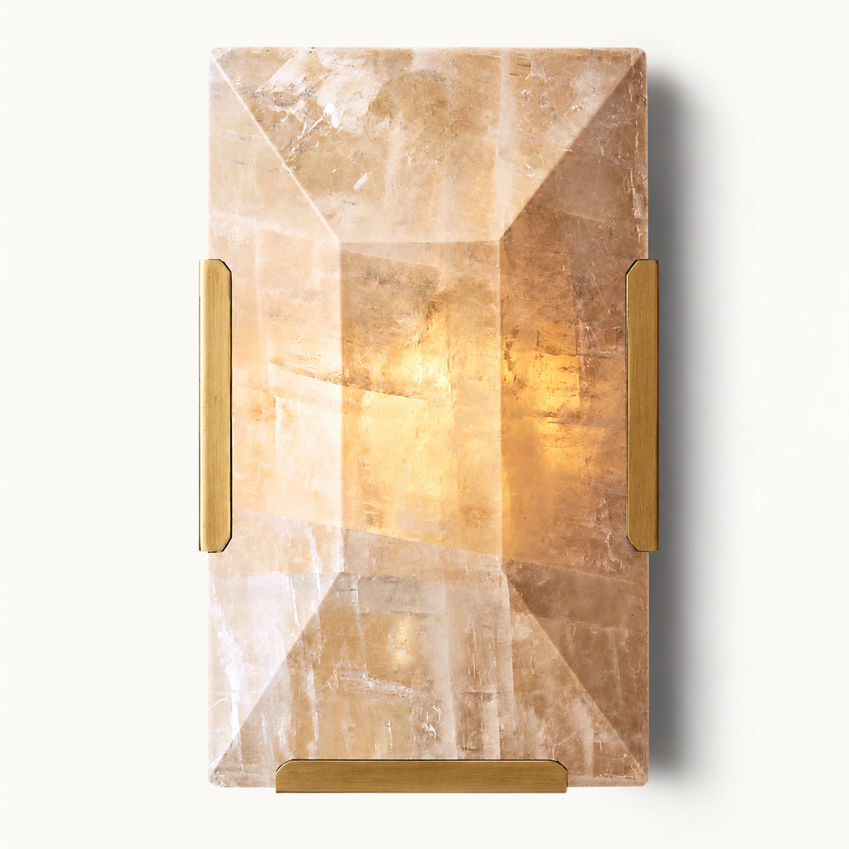 CALCITE & COPPER WALL SCONCE | CLUG02