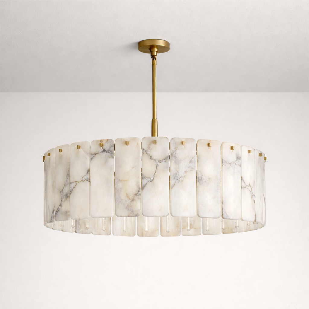 The Matra Halo | Solid Copper & Spanish Alabaster