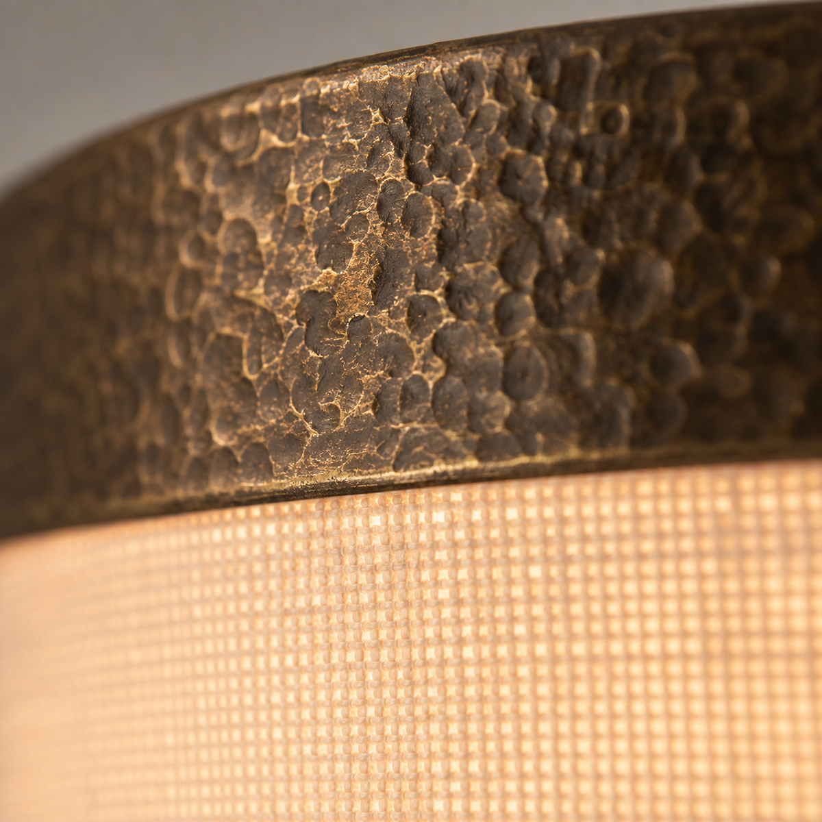 The Linnea Flush Mount | Linen & Brass | CLND036