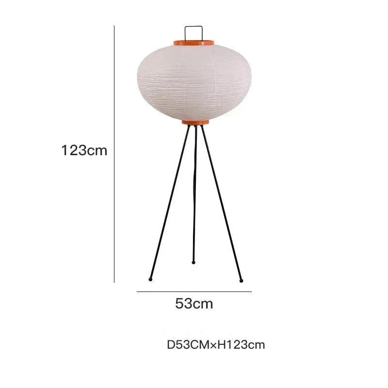 Noguchi Lamp | Akari Paper 10a | Tripod Floor for Japandi Minimalism Wabi-sabi Decor | Casalola Casalolalights Luxury