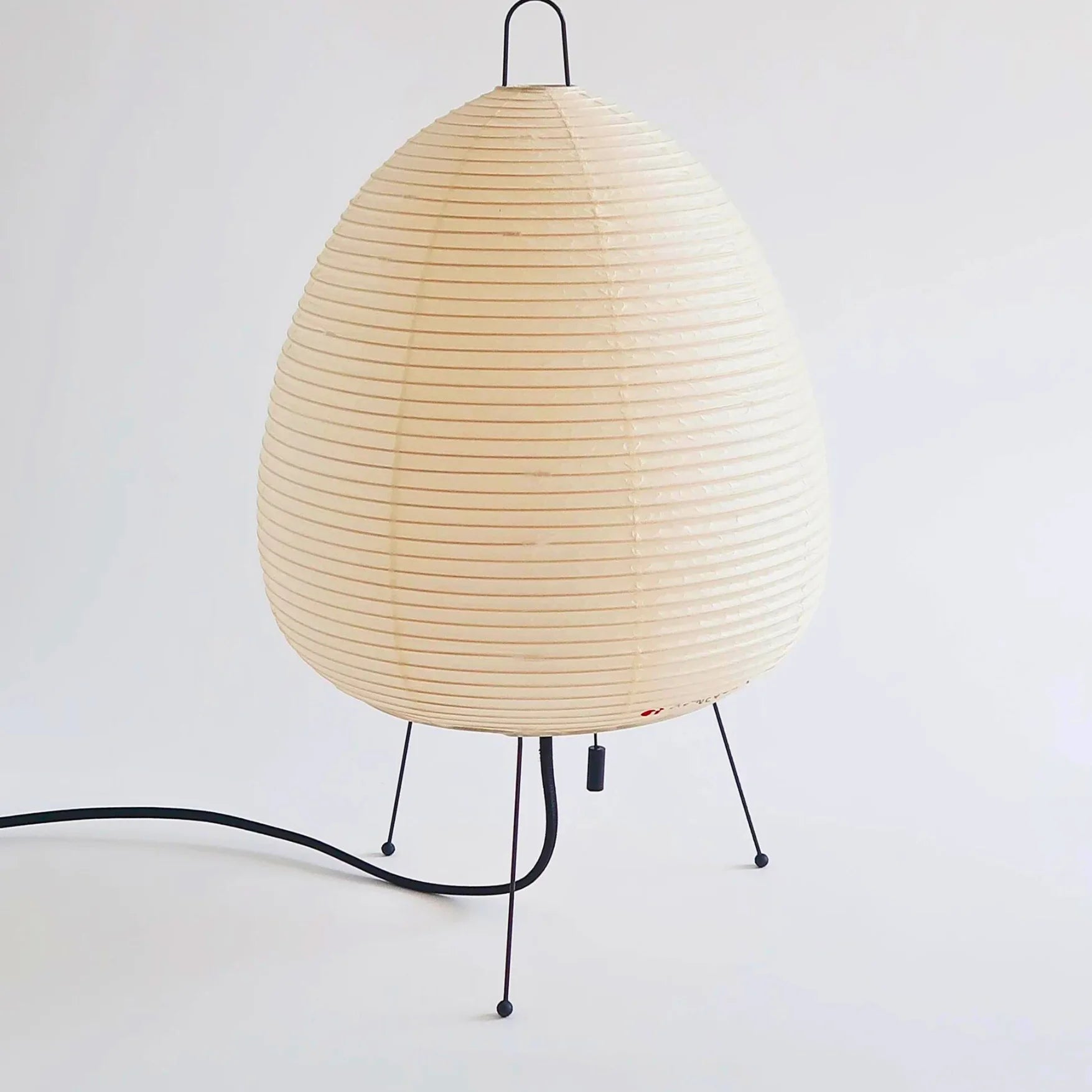 Noguchi Lamp | Akari Paper 1a | White Tripod Table Light for Japandi Minimalism Wabi Sabi Decor