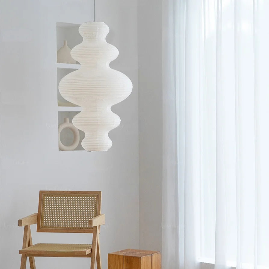Akari Pendant Lamp | Noguchi Lanterns | Rice Paper | Japandi Minimalism Wabi-sabi Decor