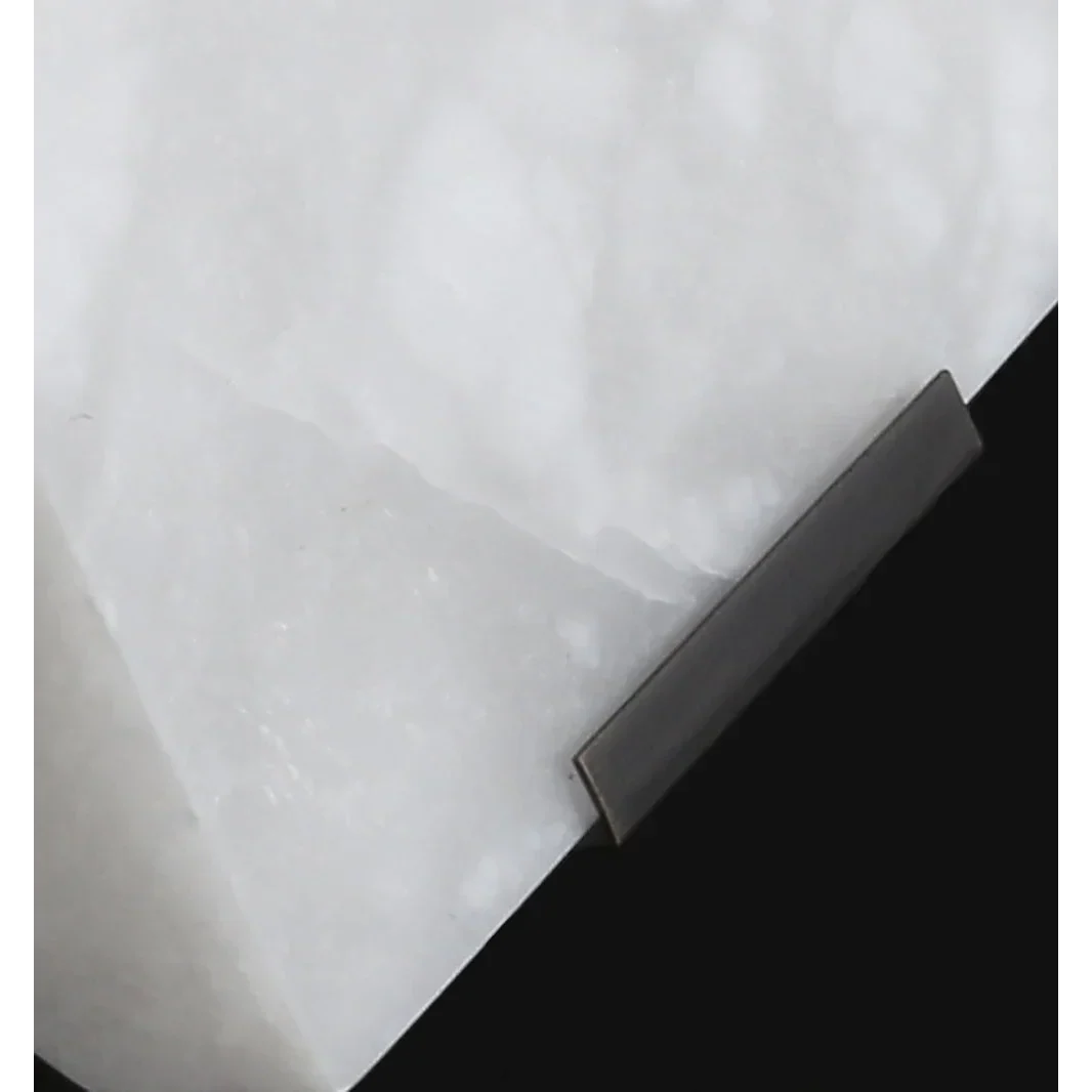 Genuine Alabaster Block Wall Sconce Black | 1 2 or 3 Stone Blocks Hallway Light 2700k Led Casalola Lights Luxury Lamps