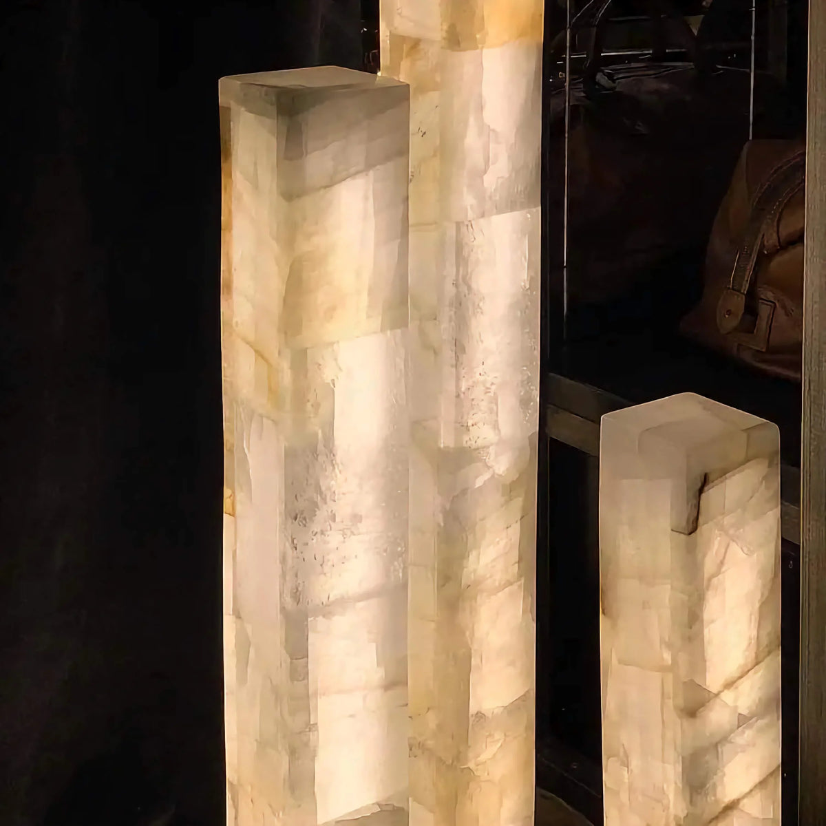 Alabaster Column Floor Lamp | Solid-stone Pillar Minimalist Modern Living Room & Bedroom Casalolalights Luxury Lamps