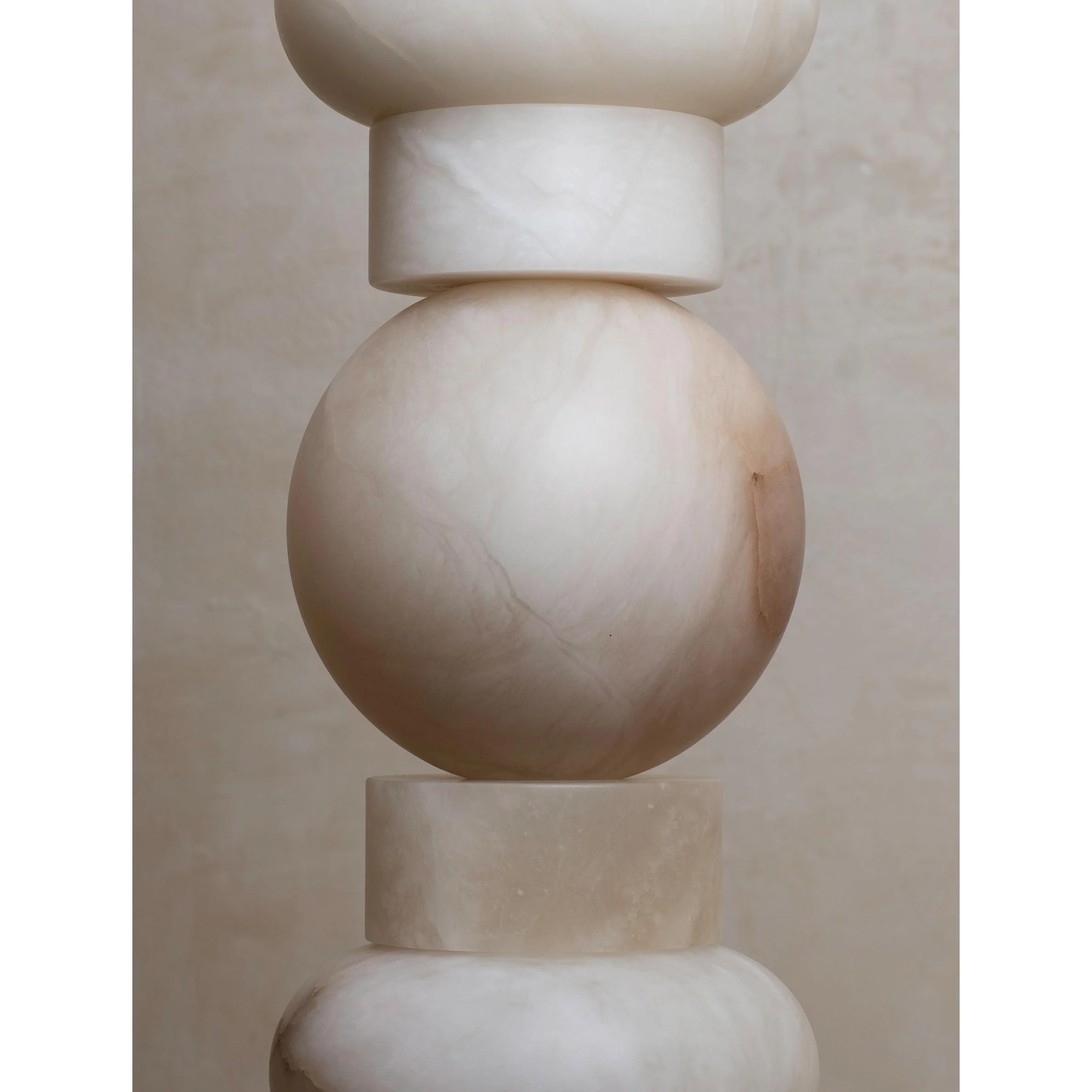 Totem Alabaster Floor Lamp | Real Luxury Marble for High End Interiors