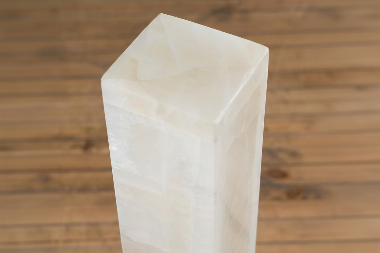 Напольные лампы в виде колонн из алебастра | Серия Clky085