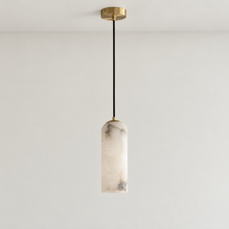 Alabaster Column Pendant