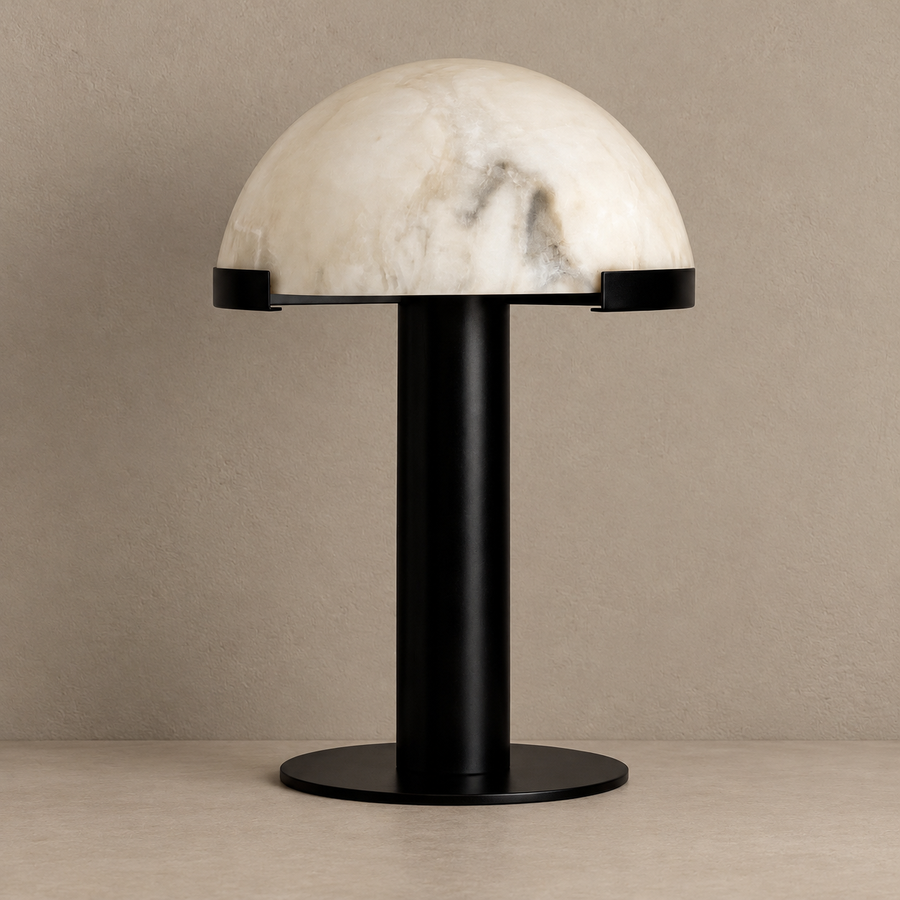 Alabaster Dome Table Lamp