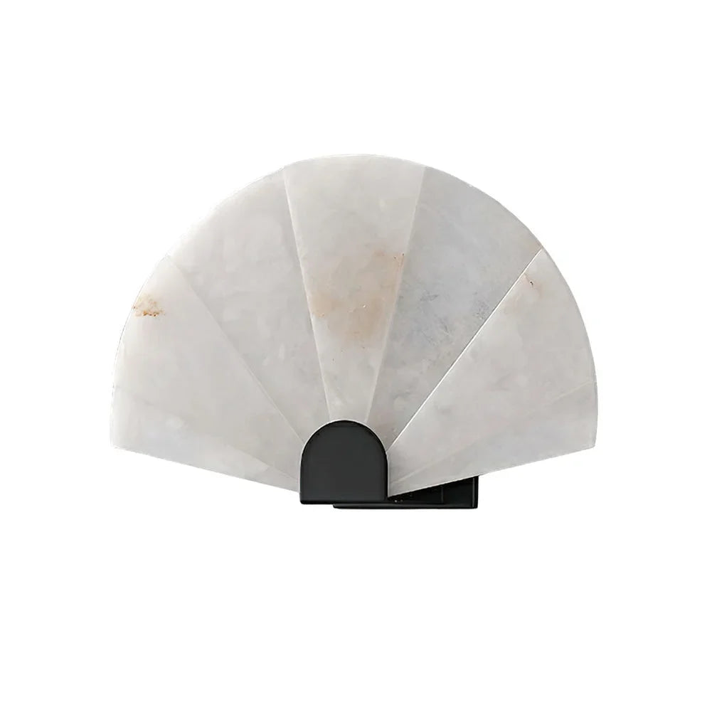 Alabaster Fan Wall Sconce | Translucent Stone 35cm Modern Living Room & Hallway Casalolalights Luxury Lamps
