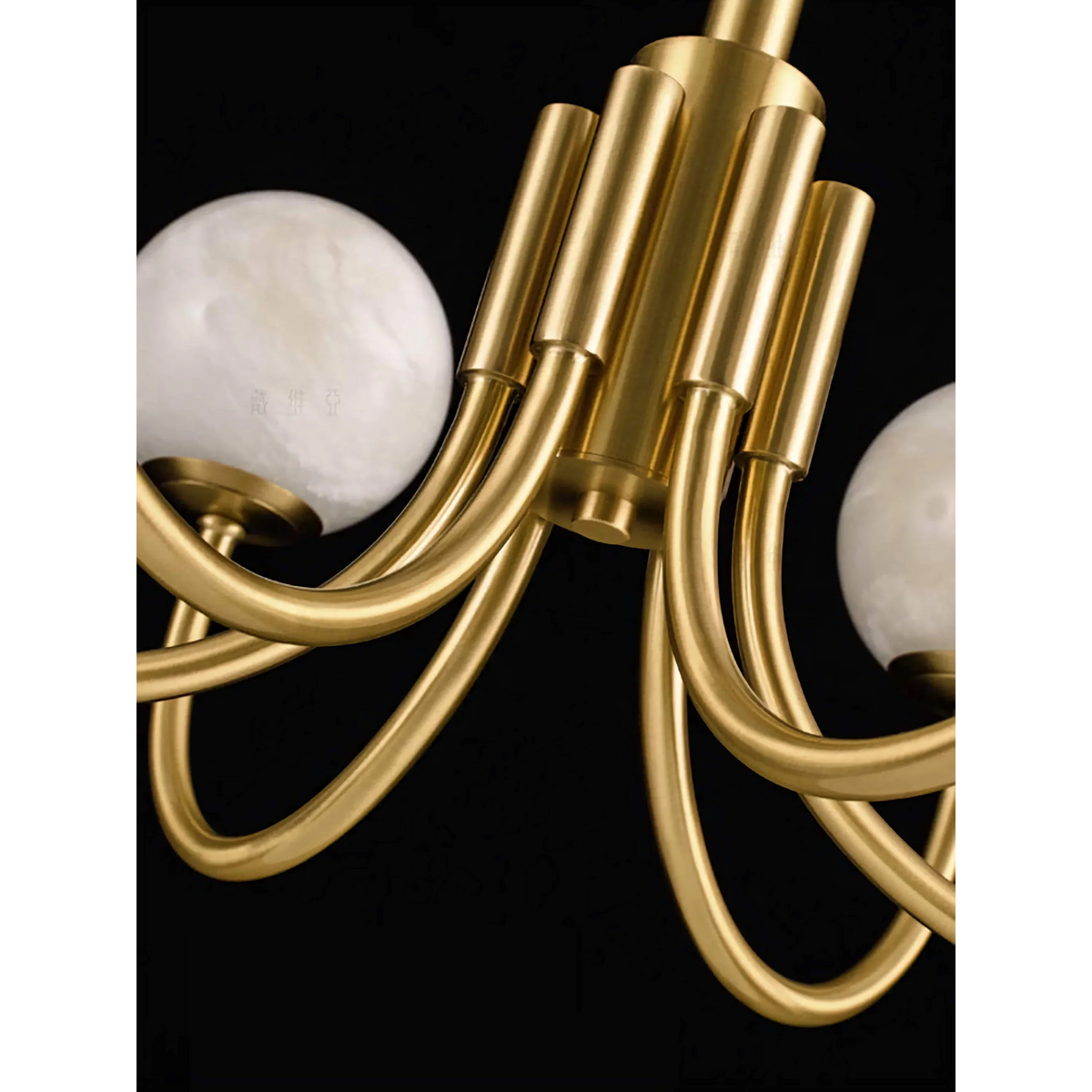 Alabaster Globe & Brass Chandelier | 6 8 or 10 Light 65cm to 100cm Modern Minimalist Dining Casalolalights Luxury Lamps