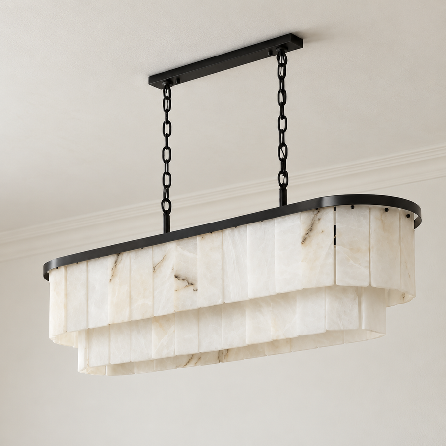 Alabaster Linear Chandelier