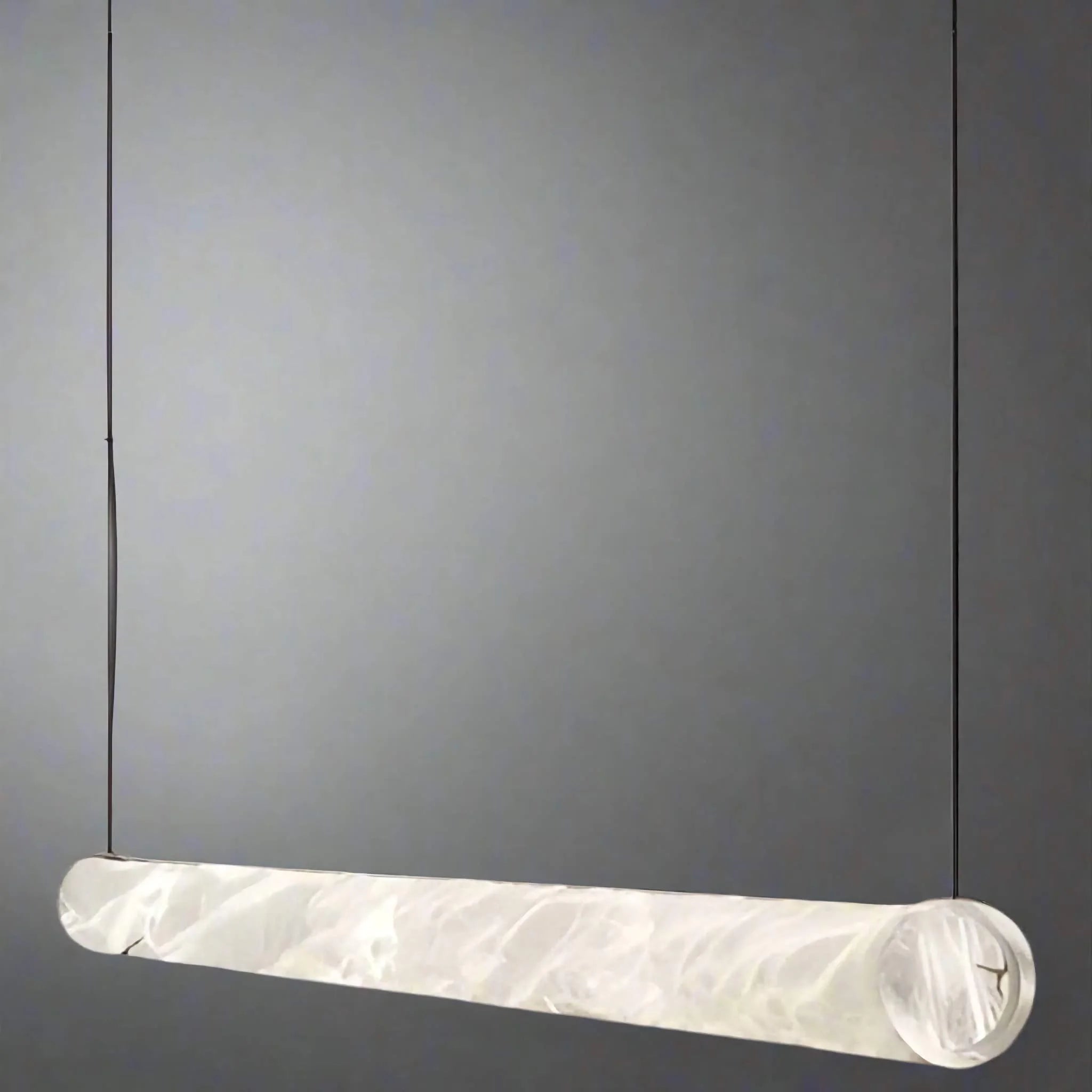 Modern Linear Alabaster Hanging Lamps Chandelier for Dining Room and Kitchen | Casalola Lights