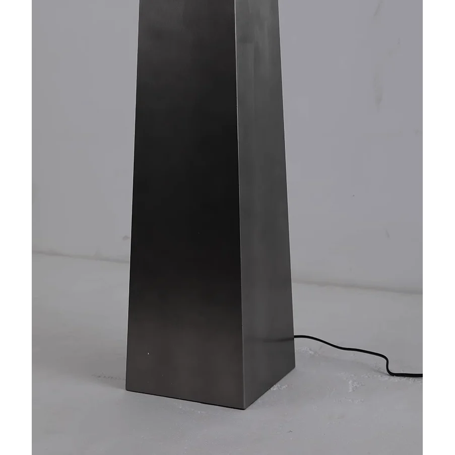 Luxury Floor Lamp for Living Room Marble Lampshade & Black Iron Base