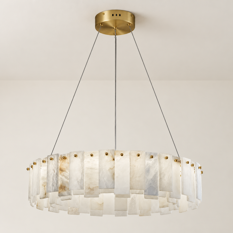 Alabaster Ring Chandelier