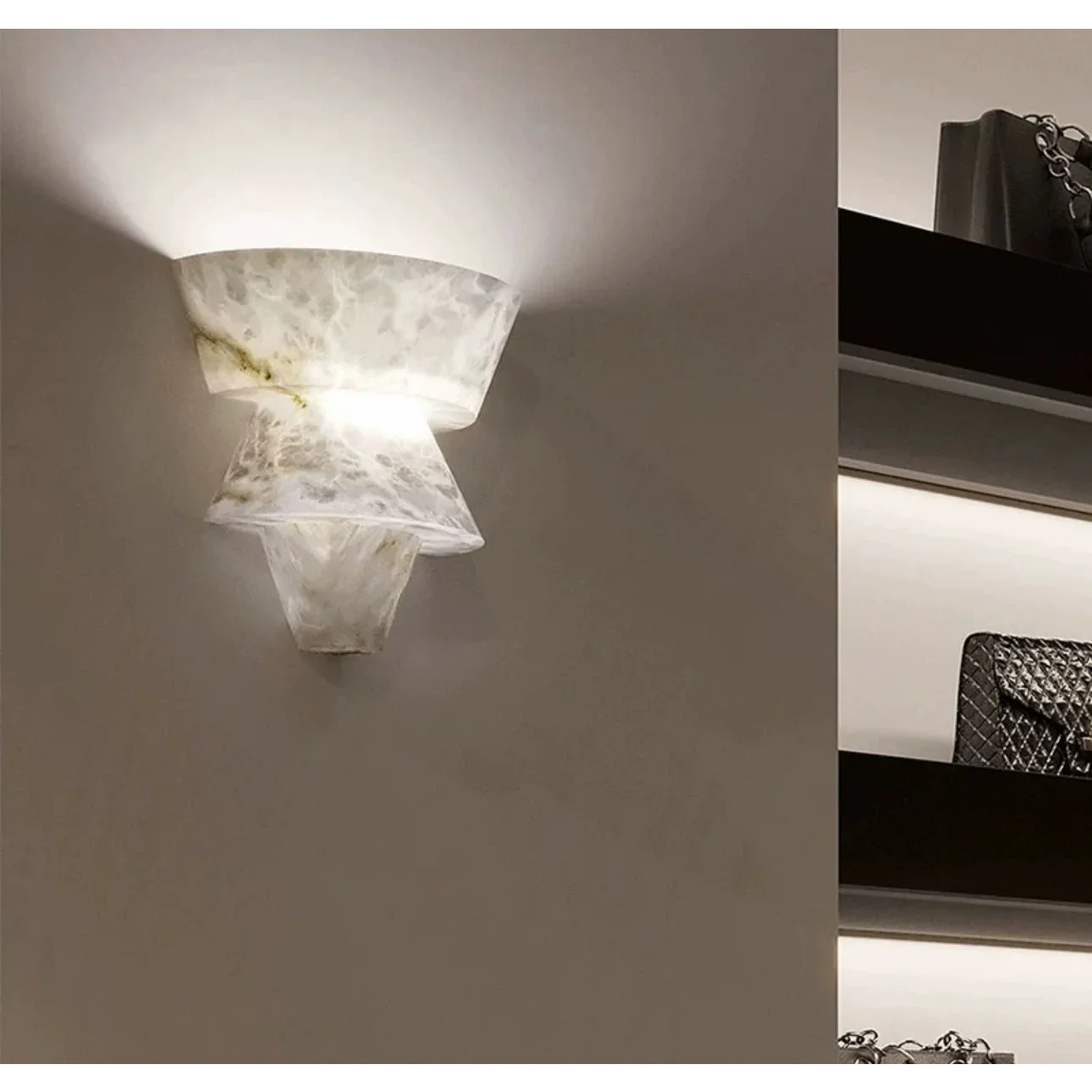 Luxurious Marble Wall Light 37x40cm Warm Led Lighting Casalolalights Luxury Lamps for Interior Designers