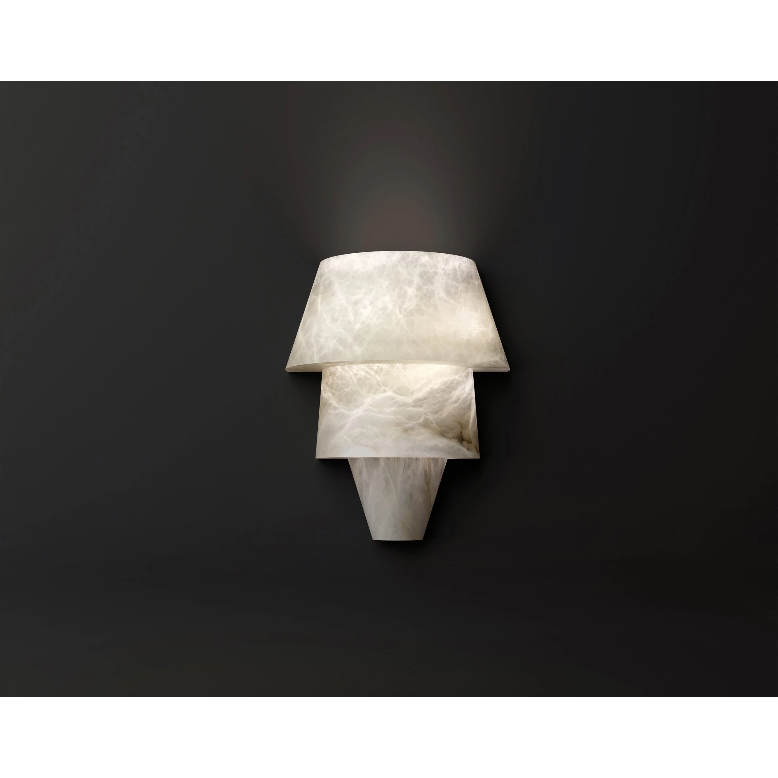 Luxurious Marble Wall Light 37x40cm Warm Led Lighting