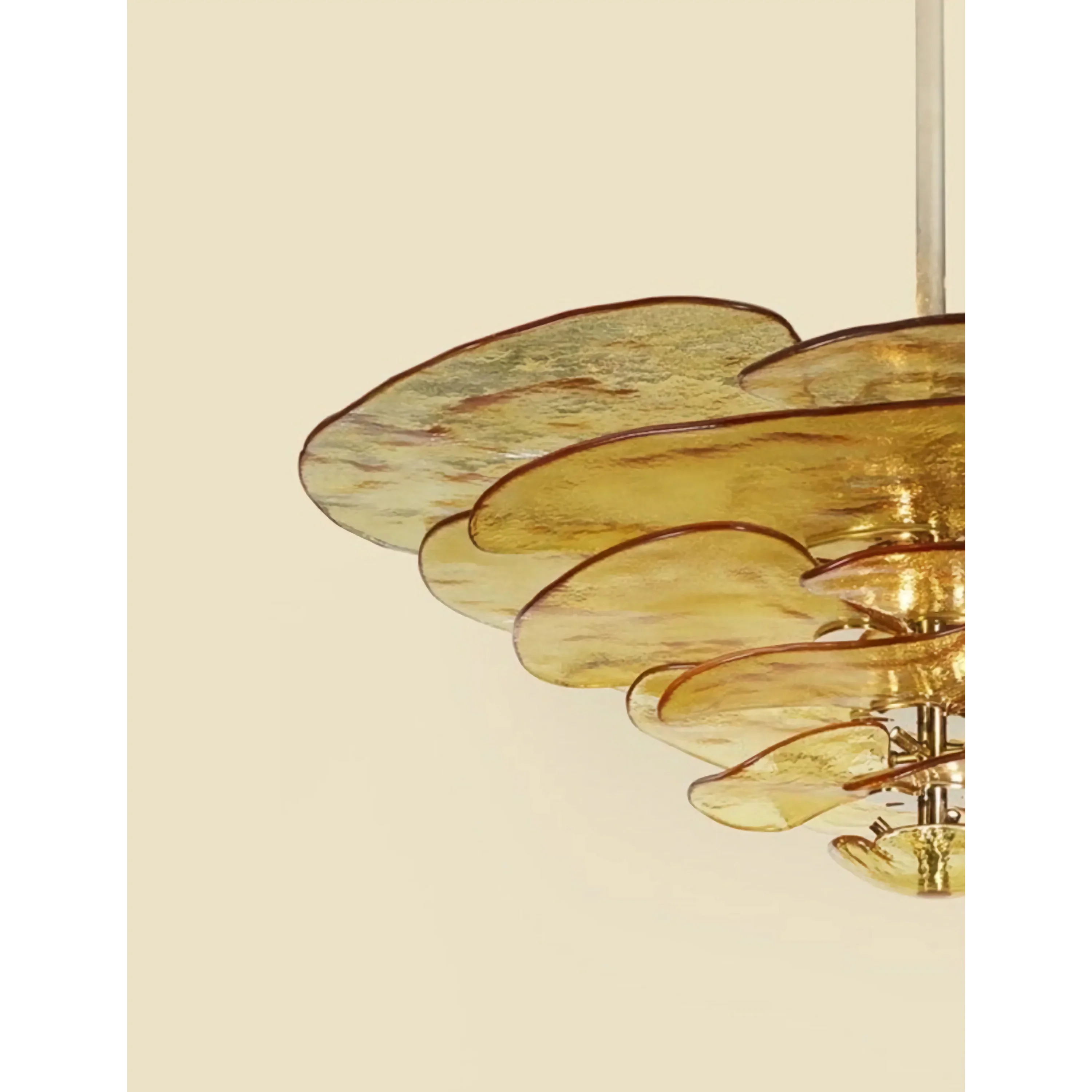 Lilypad Murano Glass Petal Chandelier | Modern Luxury Ceiling Light for Dining Room & Living - Sales Casalolalights