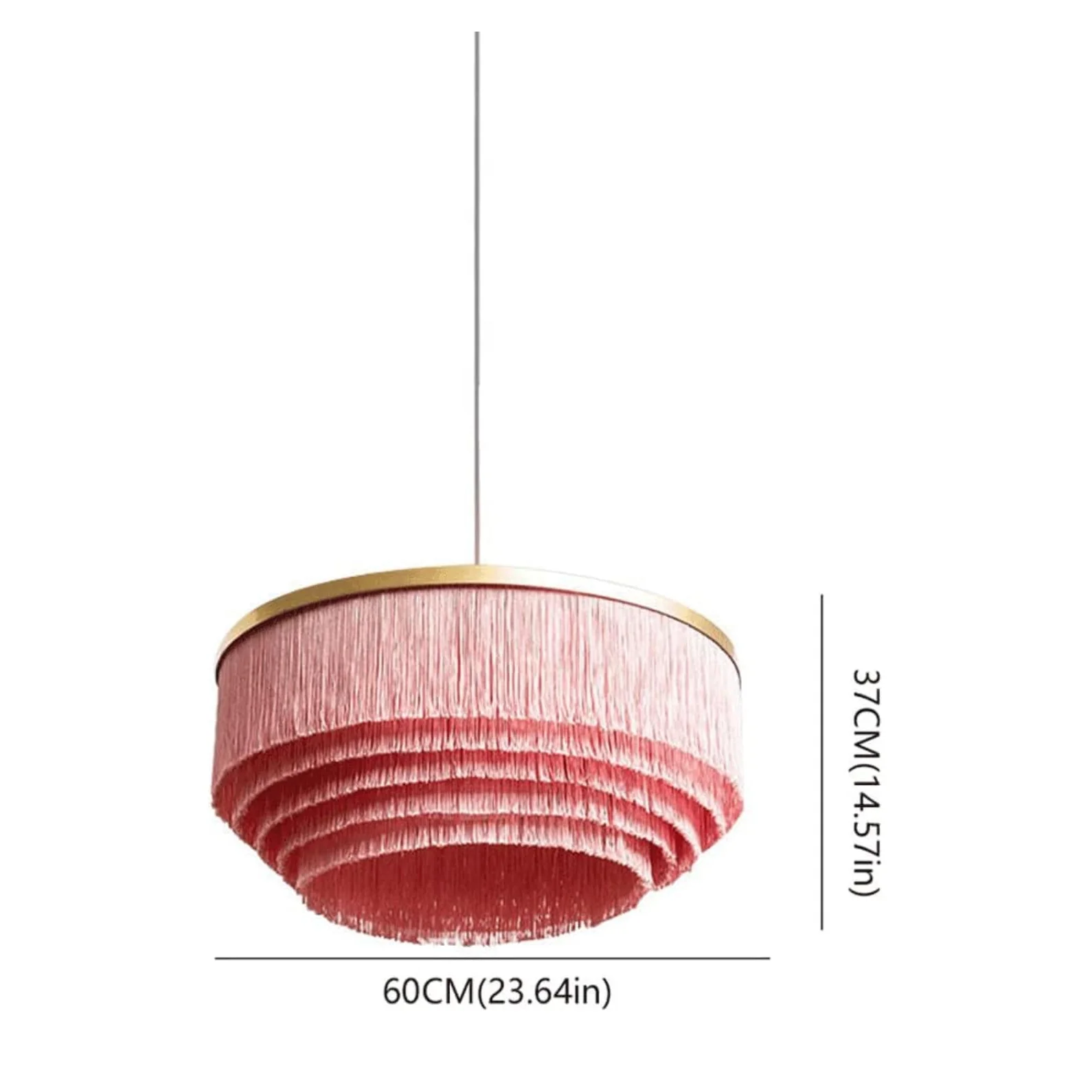 Colorful Ceiling Lamps | Luxury Fixture with Organic Cotton Shade