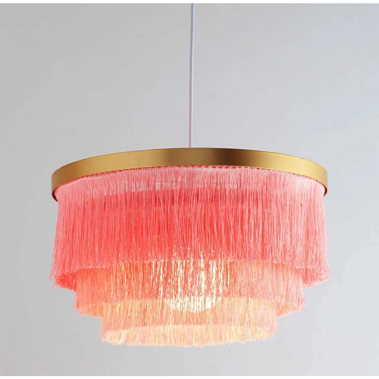 Colorful Ceiling Lamps | Luxury Fixture with Organic Cotton Shade