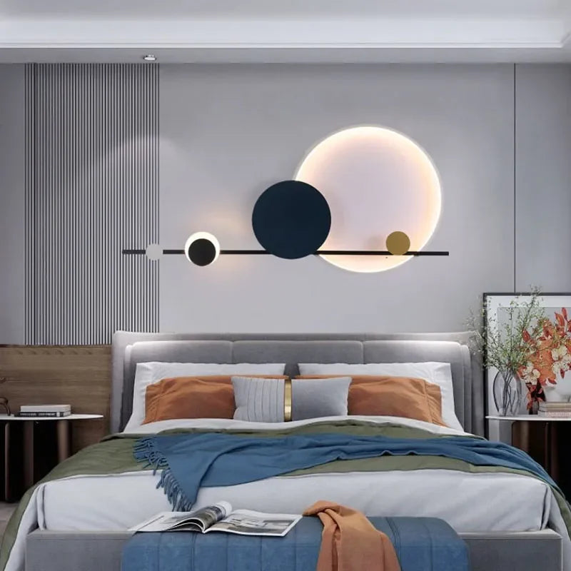 Modern Chic Wall Lamp | Contemporary Art Decor Lighting for Living Room Bar Commercial