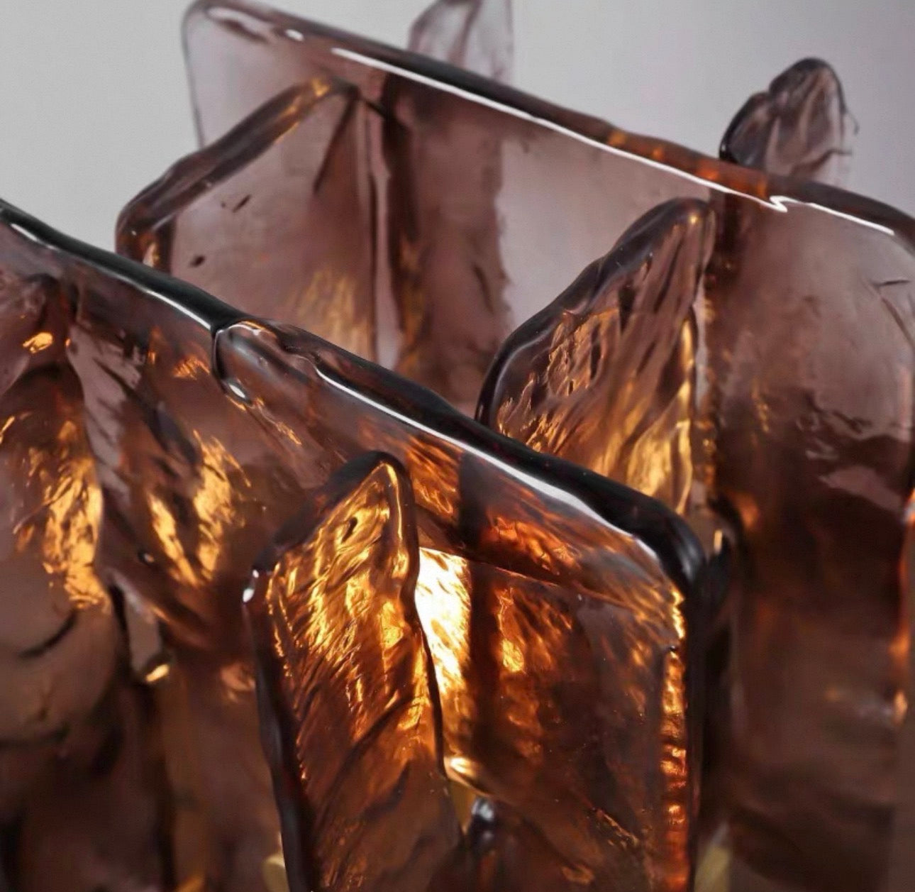 Art Deco Red Glass Blade Table Lamp for Living Room Bedroom