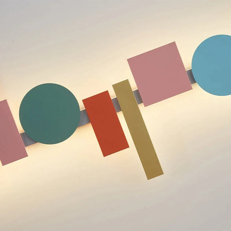 Modern Colorful Led Wall Lamp | Art Decor Lighting for Living Room Commercial