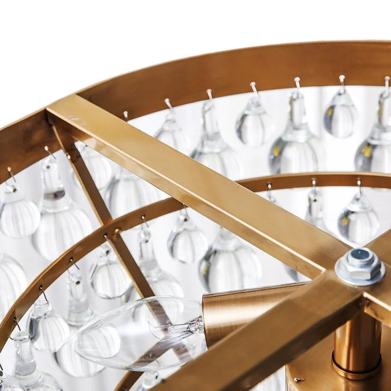 Luxury Floor Lamp | Crystal 4 Lights | Gold for Living Room | Casalola