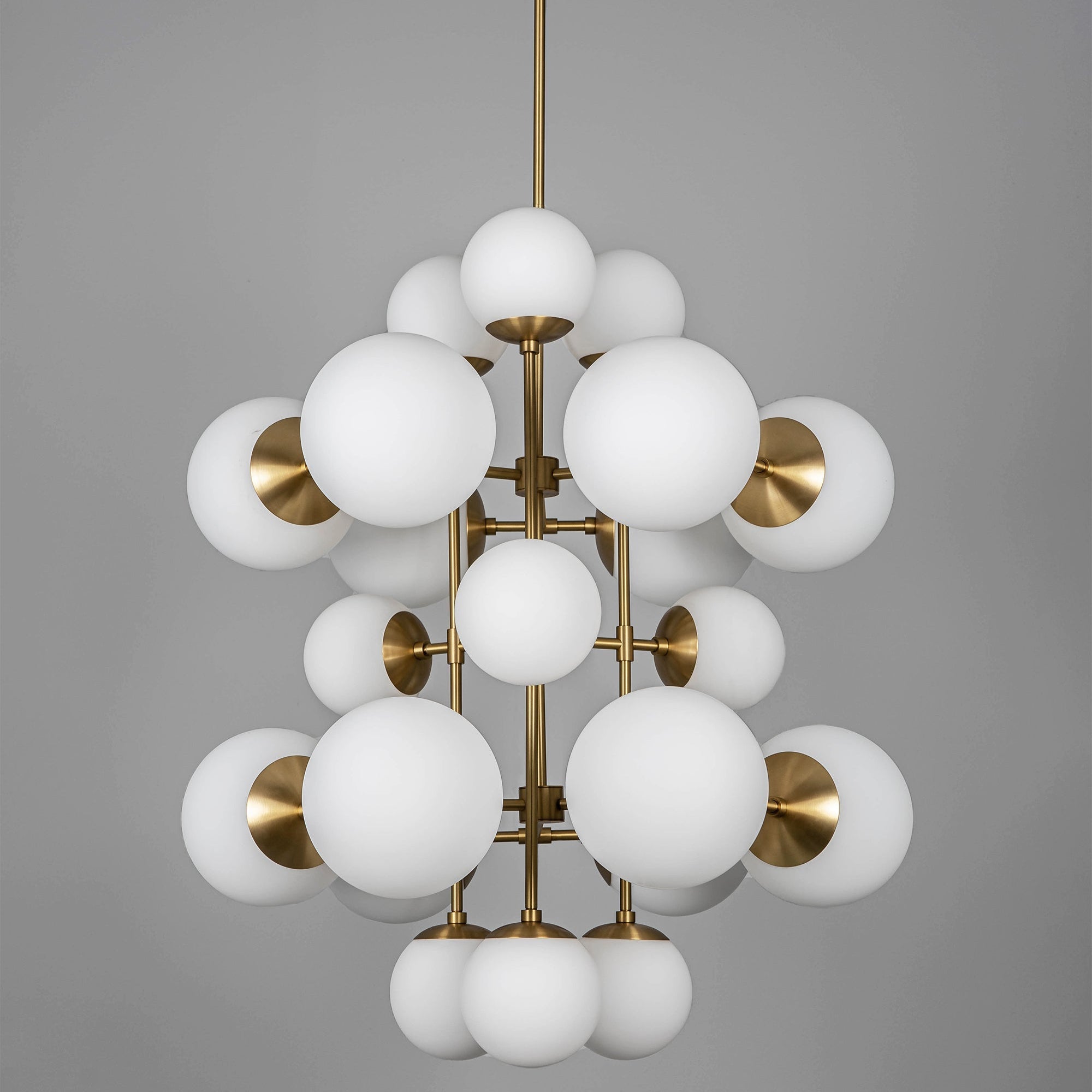 Cluster Chandelier 44’’ Alabaster Sphere – Modern Dining Room Light Brass Casalolalights Luxury Lamps for Interior