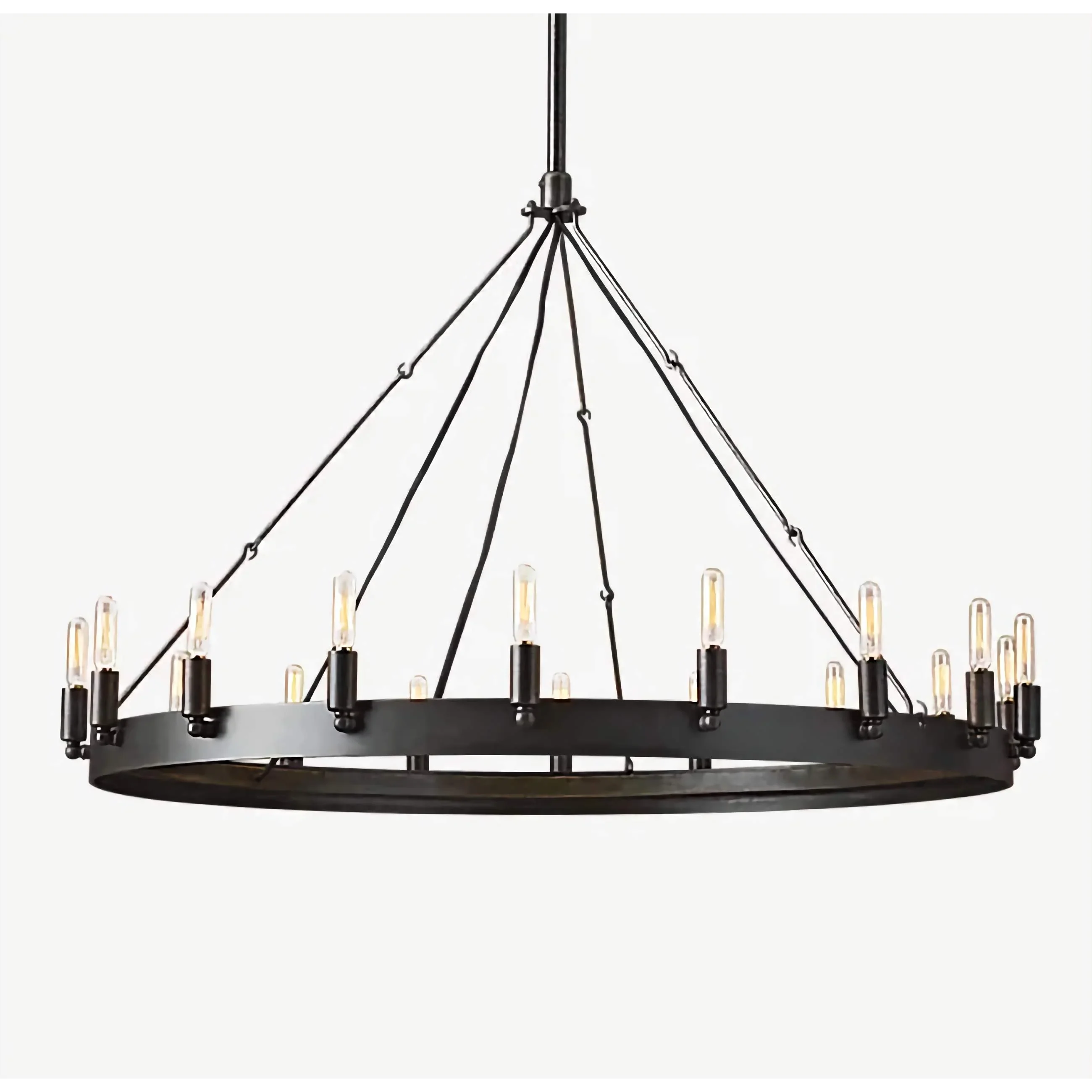 Camino Dining Room Chandelier Iron – Candle Ring Led Pendant Light Casalolalights Luxury Lamps for Interior Designers