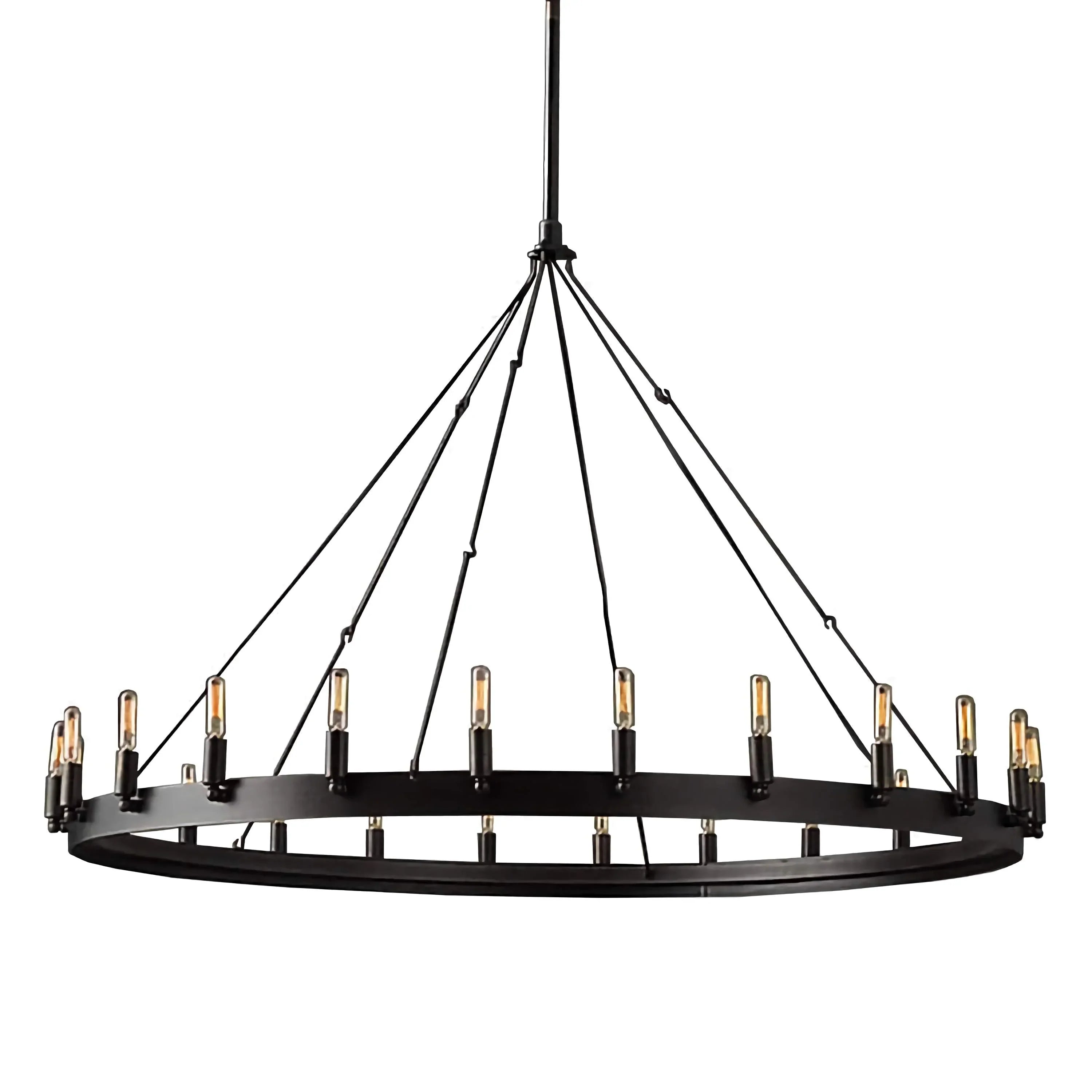 Camino Dining Room Chandelier Iron – Candle Ring Led Pendant Light Casalolalights Luxury Lamps for Interior Designers