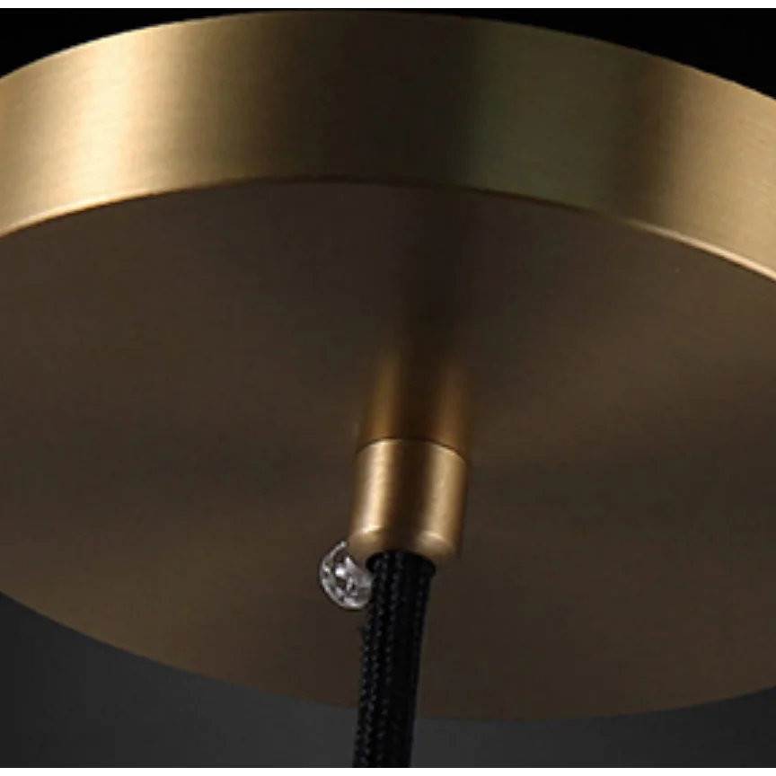 Glass Pendant Light with Brass Accents – Modern Minimalist Hanging for Kitchen Dining Room or Entryway Casalolalights