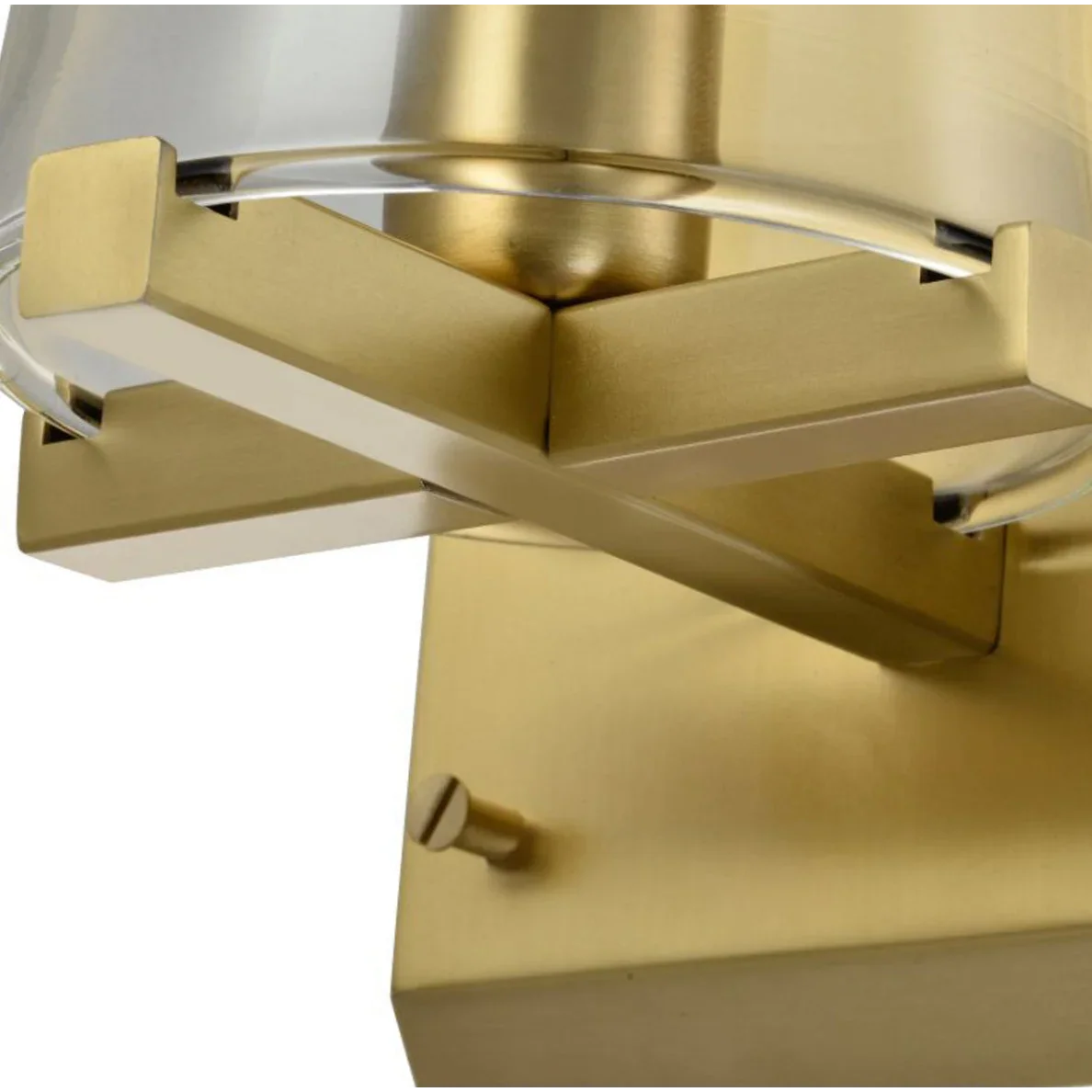 Modern Glass Wall Light with Copper Arm – Gold or Black Finish Casalolalights Luxury Lamps for Interior Designers