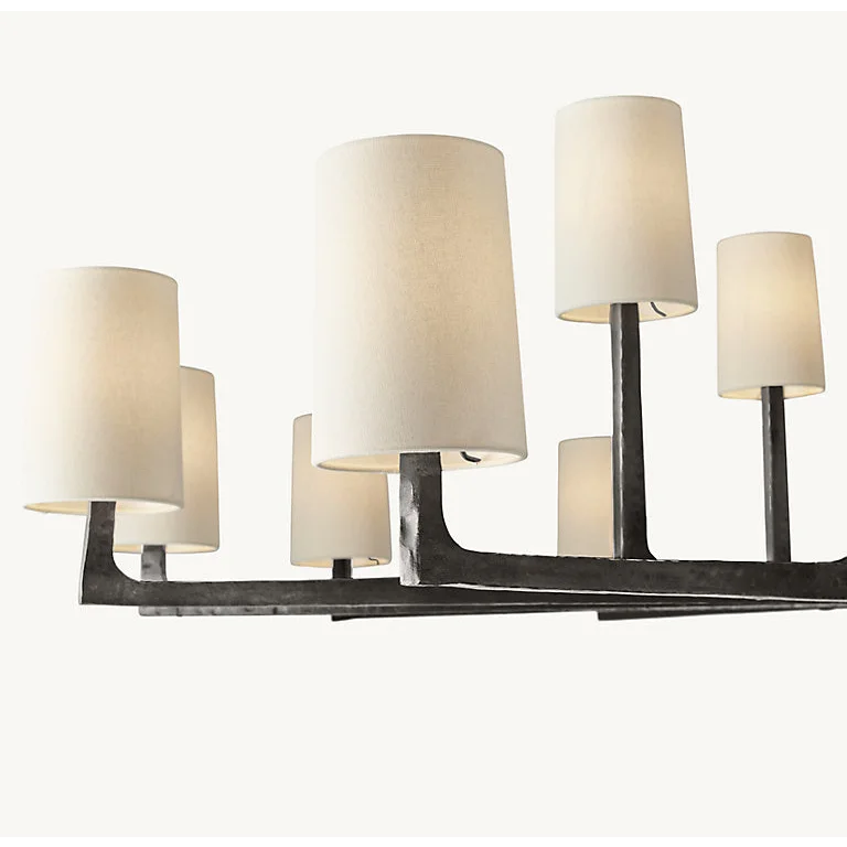 Wright Chandelier | Architectural 16 Light | Commercial Grade Iron Fixture